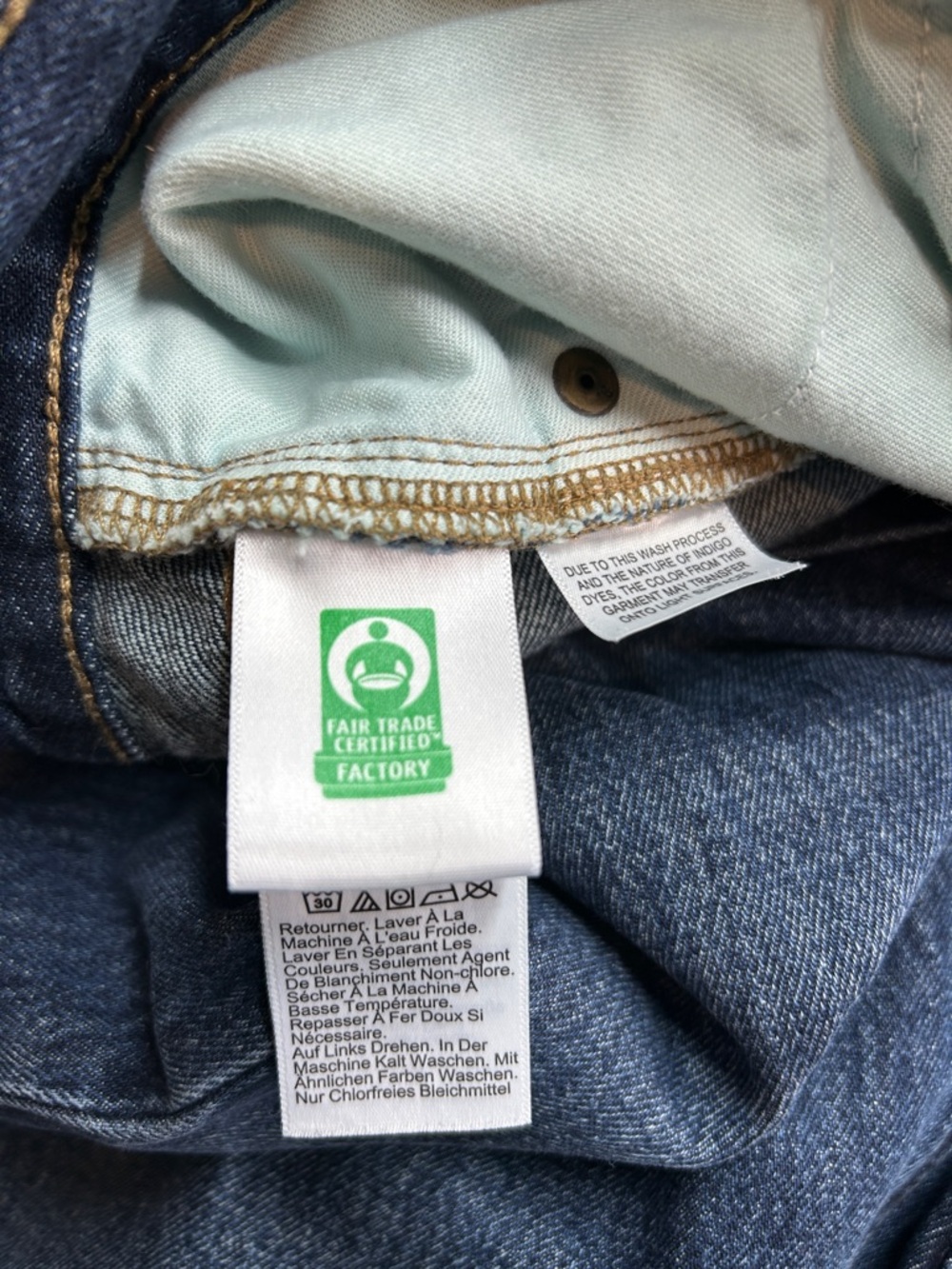 J. Crew Dark Blue 90s Vintage Baggy Jeans - Picture 5 of 10